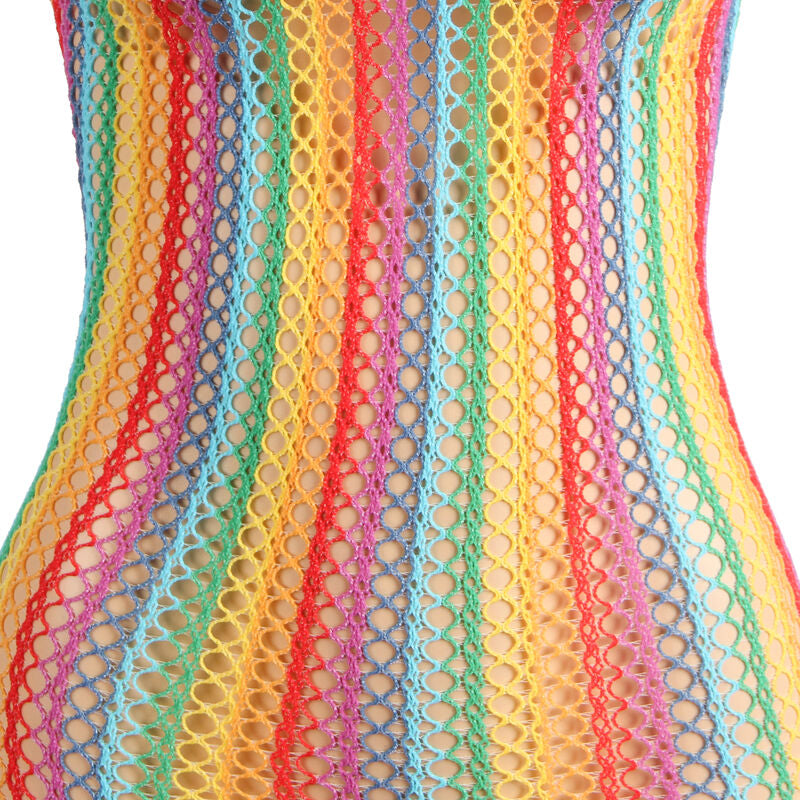 SUBBLIME - 952341 VESTITO A RETE ARCOBALENO TAGLIA UNICA - SUBBLIME DRESSES | Lingerie Harness Boutique