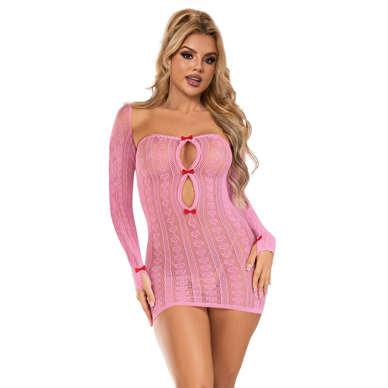 SUBBLIME - 952471 VESTITO A RETE ROSA TAGLIA UNICA - SUBBLIME DRESSES | Lingerie Harness Boutique