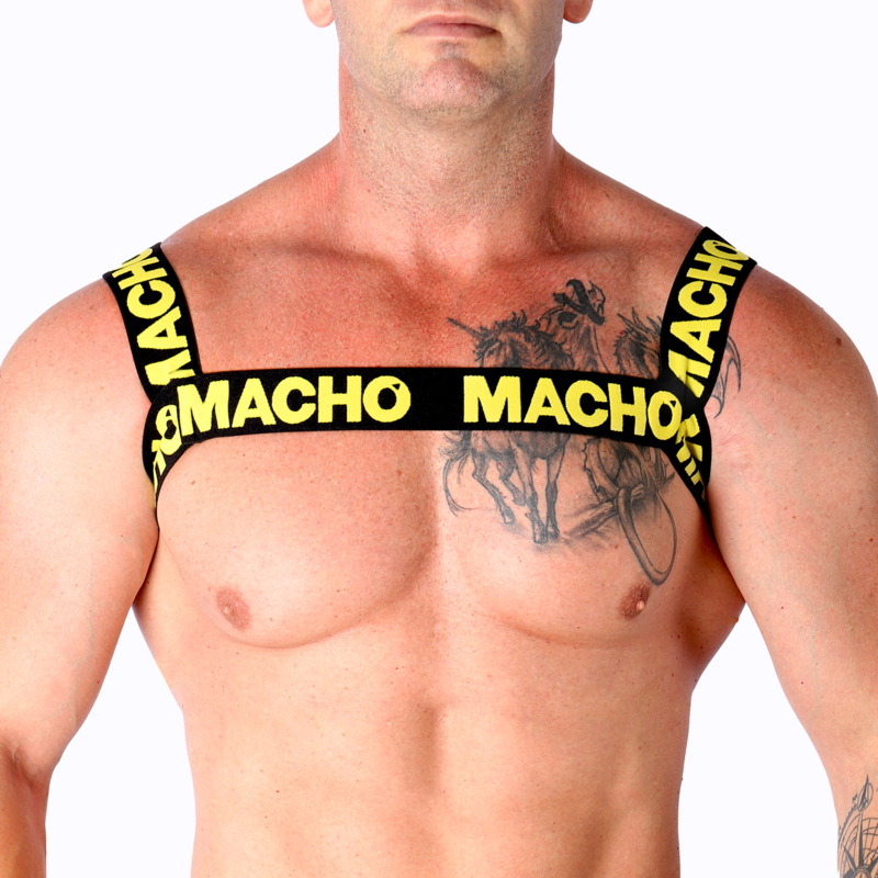 MACHO - DOPPIO CABLAGGIO GIALLO - MACHO UNDERWEAR | Lingerie Harness Boutique