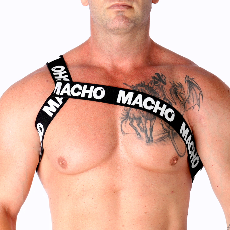 MACHO - PETTORINA ROMANA BIANCA S/M - MACHO UNDERWEAR | Lingerie Harness Boutique