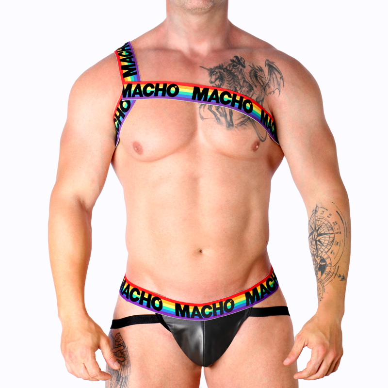 MACHO - PETTORINA ROMANA BIANCA S/M - MACHO UNDERWEAR | Lingerie Harness Boutique
