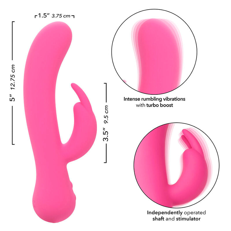 CALEXOTICS - FIRST TIME VIBRATORE CONIGLIO RICARICABILE ROSA - CALEXOTICS | Lingerie Harness Boutique