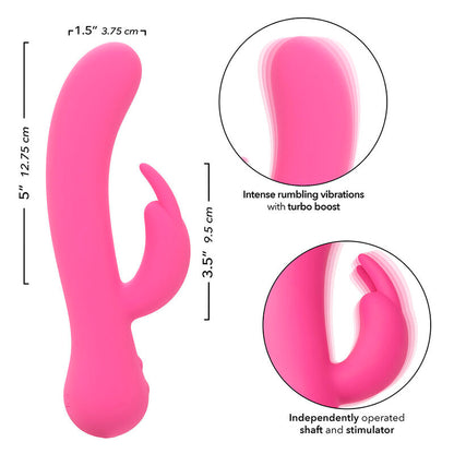 CALEXOTICS - FIRST TIME VIBRATORE CONIGLIO RICARICABILE ROSA - CALEXOTICS | Lingerie Harness Boutique
