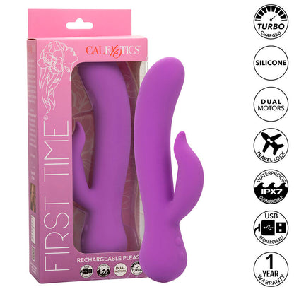 CALEXOTICS - FIRST TIME VIBRATORE PLEASER RICARICABILE VIOLA - CALEXOTICS | Lingerie Harness Boutique