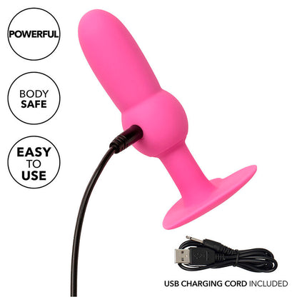 CALEXOTICS - FIRST TIME PLUG ANALE SONDA PERLINE 10 VIBRAZIONI ROSA - CALEXOTICS | Lingerie Harness Boutique