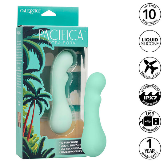 CALEXOTICS - PACIFICA BORA BORA STIMOLATORE PUNTO G 10 VIBRAZIONI AQUA - CALEXOTICS | Lingerie Harness Boutique