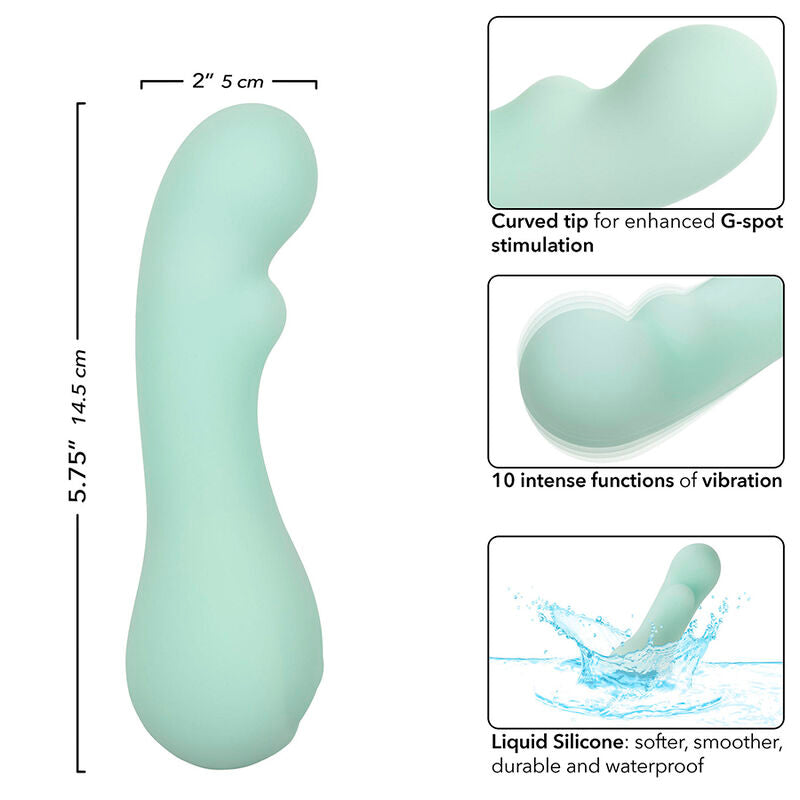 CALEXOTICS - PACIFICA BORA BORA STIMOLATORE PUNTO G 10 VIBRAZIONI AQUA - CALEXOTICS | Lingerie Harness Boutique
