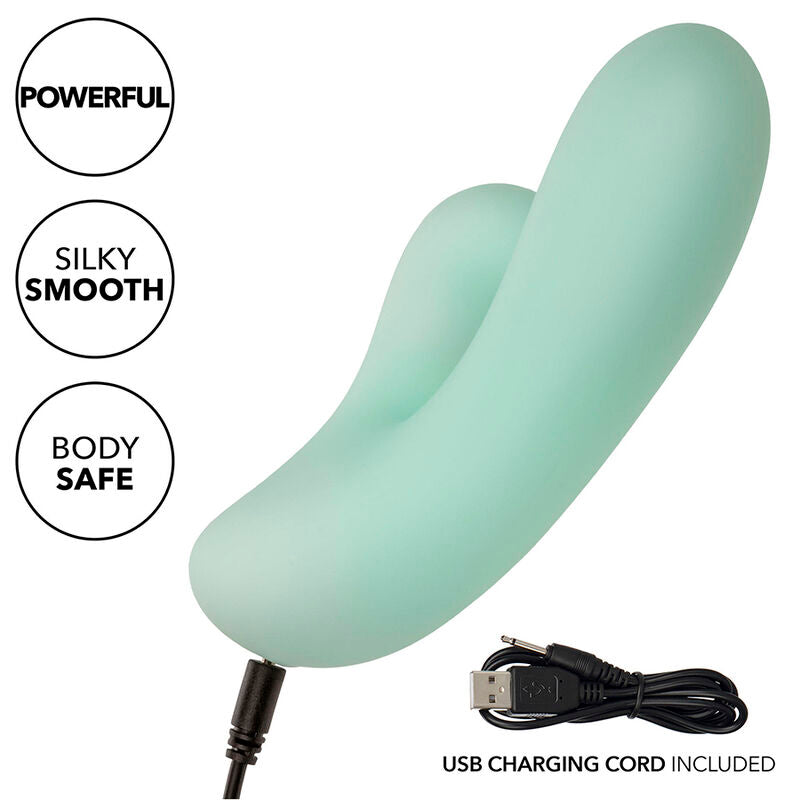 CALEXOTICS - PACIFICA FIJI VIBRATORE E STIMOLATORE PUNTO G 10 VIBRAZIONI AQUA - CALEXOTICS | Lingerie Harness Boutique