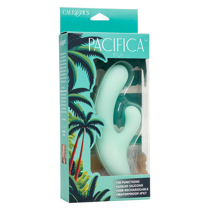 CALEXOTICS - PACIFICA FIJI VIBRATORE E STIMOLATORE PUNTO G 10 VIBRAZIONI AQUA - CALEXOTICS | Lingerie Harness Boutique