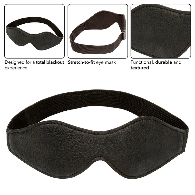 CALEXOTICS - NOCTURNAL MASCHERA IN PVC PELLE NERA - CALEXOTICS | Lingerie Harness Boutique
