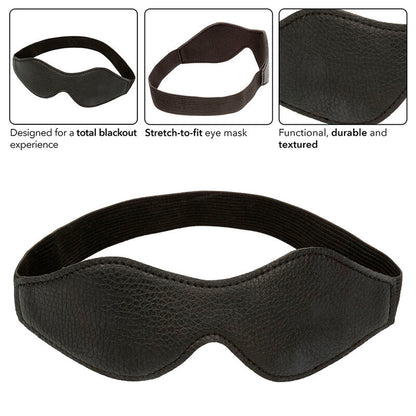 CALEXOTICS - NOCTURNAL MASCHERA IN PVC PELLE NERA - CALEXOTICS | Lingerie Harness Boutique