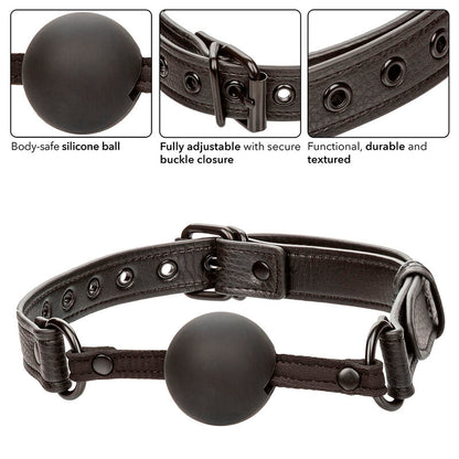 CALEXOTICS - NOCTURNAL BALL GAG SILICONE NERO - CALEXOTICS | Lingerie Harness Boutique