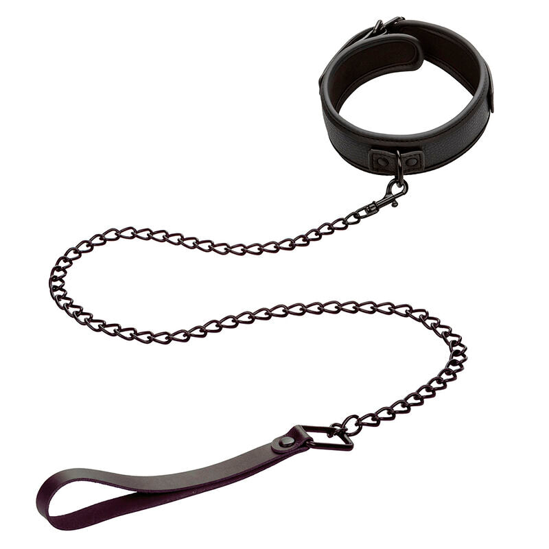 CALEXOTICS - NOCTURNAL COLLARE E GUINZAGLIO IN PELLE REGOLABILE NERO - CALEXOTICS | Lingerie Harness Boutique