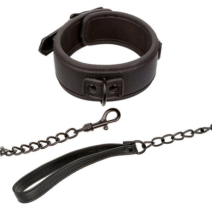 CALEXOTICS - NOCTURNAL COLLARE E GUINZAGLIO IN PELLE REGOLABILE NERO - CALEXOTICS | Lingerie Harness Boutique