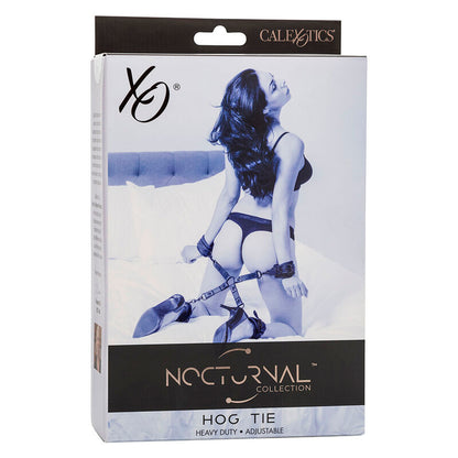 CALEXOTICS - NOCTURNAL CONNETTORE HOG TIE CUERO REGOLABILE NERO - CALEXOTICS | Lingerie Harness Boutique