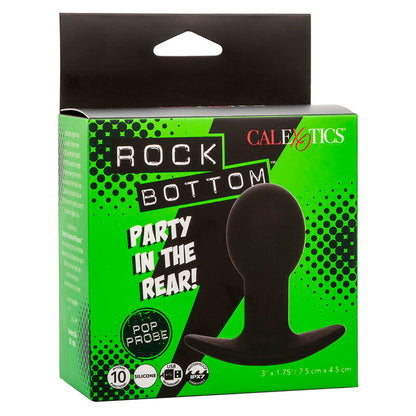 CALEXOTICS - ROCK BOTTOM ANAL PLUG 10 VIBRAZIONI SILICONE NERO - CALEXOTICS | Lingerie Harness Boutique