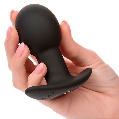 CALEXOTICS - ROCK BOTTOM ANAL PLUG 10 VIBRAZIONI SILICONE NERO - CALEXOTICS | Lingerie Harness Boutique