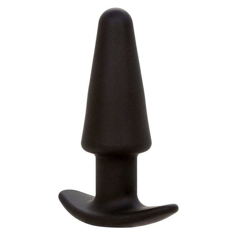 CALEXOTICS - ROCK BOTTOM TAPPO ANALE CONICO 10 VIBRAZIONI SILICONE NERO - CALEXOTICS | Lingerie Harness Boutique
