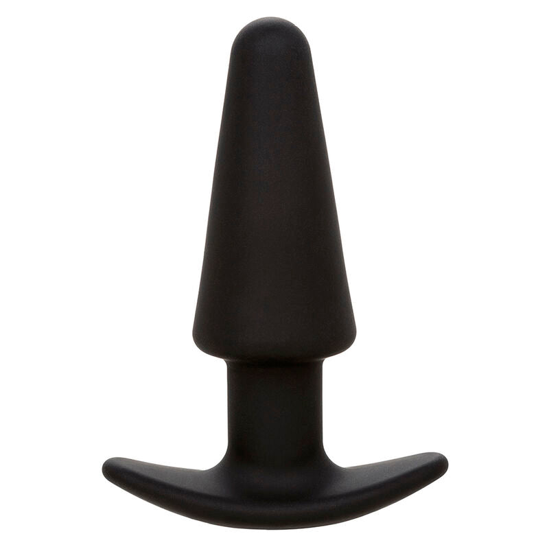 CALEXOTICS - ROCK BOTTOM TAPPO ANALE CONICO 10 VIBRAZIONI SILICONE NERO - CALEXOTICS | Lingerie Harness Boutique