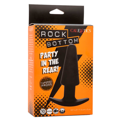 CALEXOTICS - ROCK BOTTOM TAPPO ANALE CONICO 10 VIBRAZIONI SILICONE NERO - CALEXOTICS | Lingerie Harness Boutique