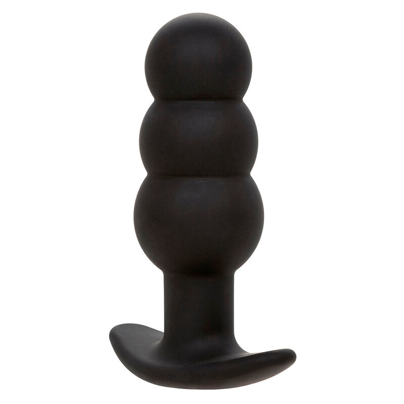 CALEXOTICS - ROCK BOTTOM PERLINE TAPPO ANALE 10 VIBRAZIONI SILICONE NERO - CALEXOTICS | Lingerie Harness Boutique