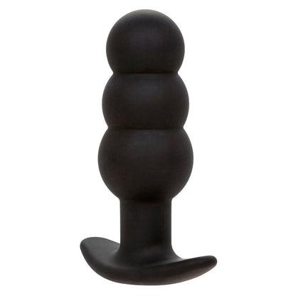 CALEXOTICS - ROCK BOTTOM PERLINE TAPPO ANALE 10 VIBRAZIONI SILICONE NERO - CALEXOTICS | Lingerie Harness Boutique