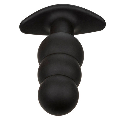 CALEXOTICS - ROCK BOTTOM PERLINE TAPPO ANALE 10 VIBRAZIONI SILICONE NERO - CALEXOTICS | Lingerie Harness Boutique