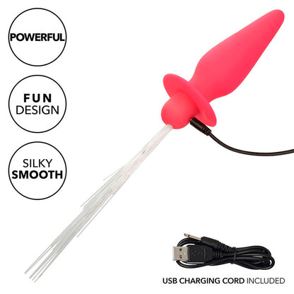 CALEXOTICS - SOUTHERN LIGHTS LIGHT UP PLUG ANALE 10 VIBRAZIONI SILICONE ROSA - CALEXOTICS | Lingerie Harness Boutique