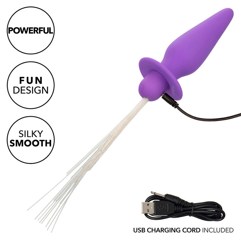 CALEXOTICS - SOUTHERN LIGHTS LIGHT UP PLUG ANALE 10 VIBRAZIONI SILICONE VIOLA - CALEXOTICS | Lingerie Harness Boutique