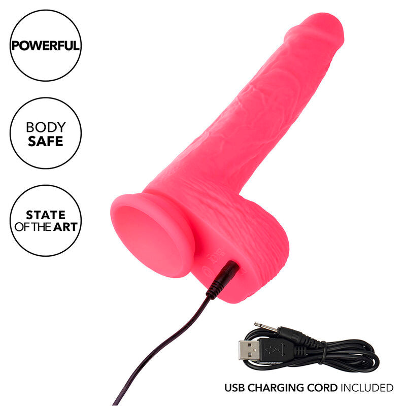 CALEXOTICS - STUDS VIBRATORE REALISTICO 10 VIBRAZIONI ROSA - CALEXOTICS | Lingerie Harness Boutique