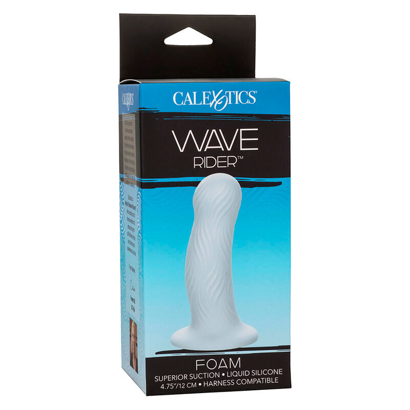 CALEXOTICS - WAVE RIDER FOAM ANAL PLUG BLU - CALEXOTICS | Lingerie Harness Boutique