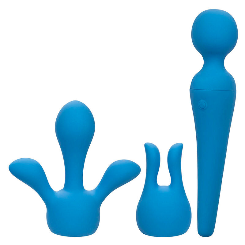 CALEXOTICS - COUTURE KIT VIBRATORE WAND 10 VIBRAZIONI BLU - CALEXOTICS | Lingerie Harness Boutique