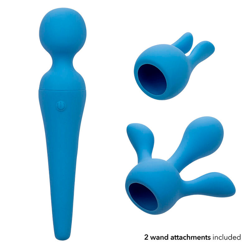CALEXOTICS - COUTURE KIT VIBRATORE WAND 10 VIBRAZIONI BLU - CALEXOTICS | Lingerie Harness Boutique
