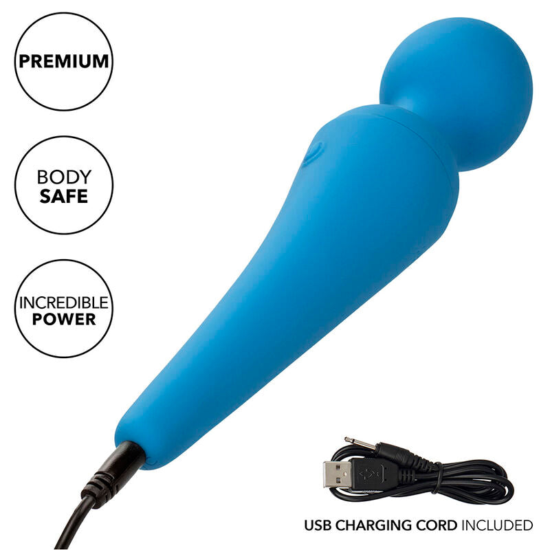 CALEXOTICS - COUTURE KIT VIBRATORE WAND 10 VIBRAZIONI BLU - CALEXOTICS | Lingerie Harness Boutique