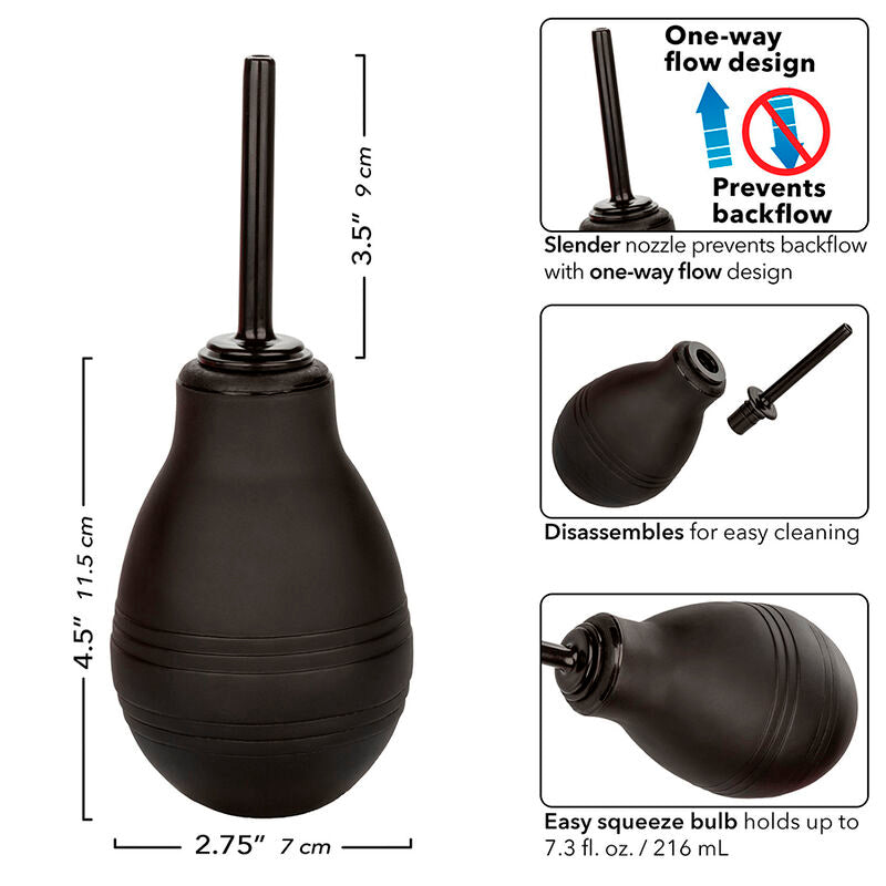 CALEXOTICS - ONE WAY DOCCIA ANALE NERA - CALEXOTICS | Lingerie Harness Boutique