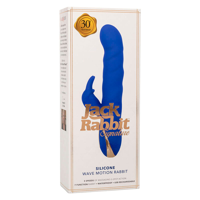 CALEXOTICS - JACK RABBIT VIBRATORE WAVE MOTION BLU - CALEXOTICS | Lingerie Harness Boutique