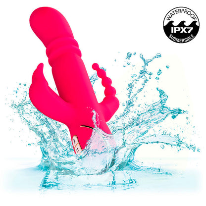 CALEXOTICS - JACK FANTASY VIBRATORE TRIPLO RISCALDATO ROSA CONIGLIO - CALEXOTICS | Lingerie Harness Boutique