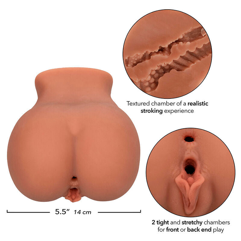 CALEXOTICS - THE ROLLER BABE DOPPIO MASTURBATORE REALISTICO FLESH - CALEXOTICS | Lingerie Harness Boutique