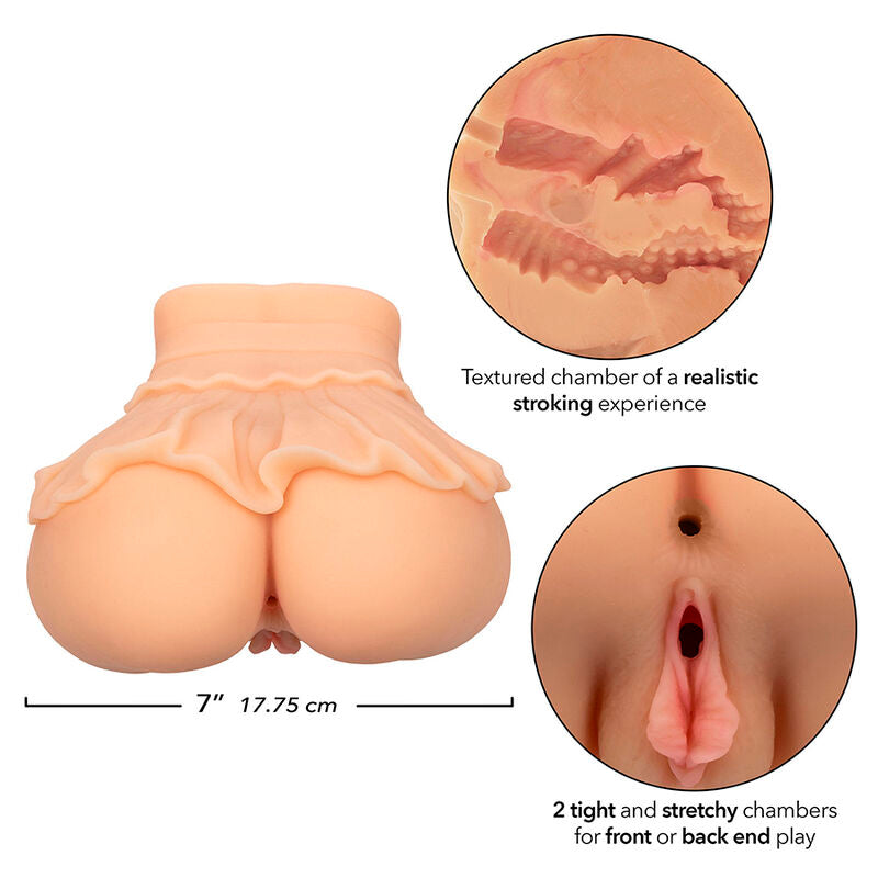 CALEXOTICS - THE PEEP SHOW GIRL DOPPIO MASTURBATORE REALISTICO FLESH - CALEXOTICS | Lingerie Harness Boutique