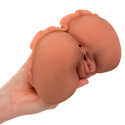 CALEXOTICS - LA REGINA DEL BENVENUTO DOPPIO MASTURBATORE REALISTICO CARAMELLO - CALEXOTICS | Lingerie Harness Boutique