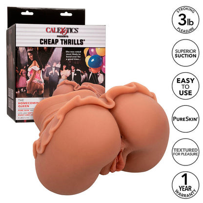 CALEXOTICS - LA REGINA DEL BENVENUTO DOPPIO MASTURBATORE REALISTICO CARAMELLO - CALEXOTICS | Lingerie Harness Boutique