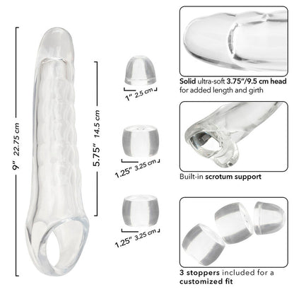 CALEXOTICS - MAXX ESTENSORE PER PENE REGOLABILE TRASPARENTE - CALEXOTICS | Lingerie Harness Boutique