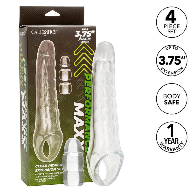 CALEXOTICS - MAXX ESTENSORE PER PENE REGOLABILE TRASPARENTE - CALEXOTICS | Lingerie Harness Boutique