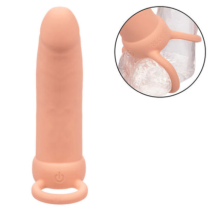 CALEXOTICS - MAXX THICK DUAL PENETRATOR 10 VIBRAZIONI CARNE - CALEXOTICS | Lingerie Harness Boutique