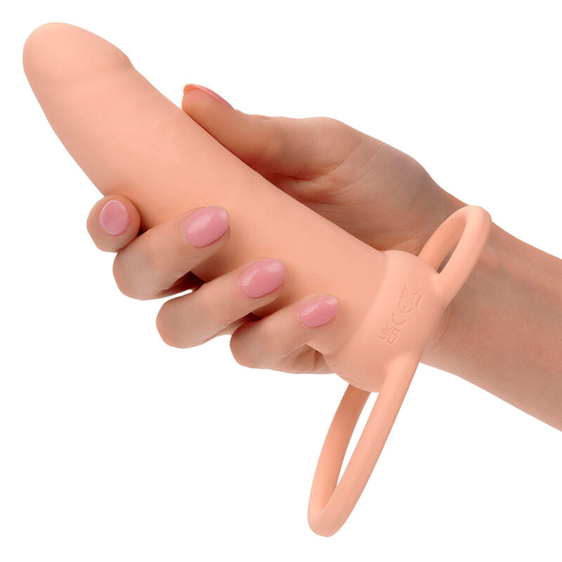 CALEXOTICS - MAXX THICK DUAL PENETRATOR 10 VIBRAZIONI CARNE - CALEXOTICS | Lingerie Harness Boutique