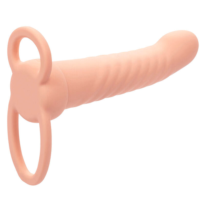 CALEXOTICS - MAXX RIBBED DUAL PENETRATOR 10 VIBRAZIONI CARNE - CALEXOTICS | Lingerie Harness Boutique