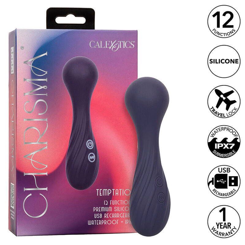 CALEXOTICS - CHARISMA TEMPTATION MASSAGGIATORE 12 FUNZIONI VIOLA - CALEXOTICS | Lingerie Harness Boutique