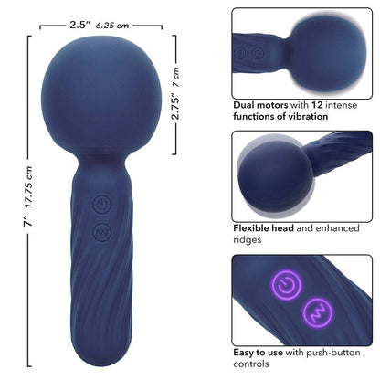CALEXOTICS - CHARISMA SEDUCTION MASSAGGIATORE 12 FUNZIONI 17,75 CM X 6,25 CM VIOLA - CALEXOTICS | Lingerie Harness Boutique