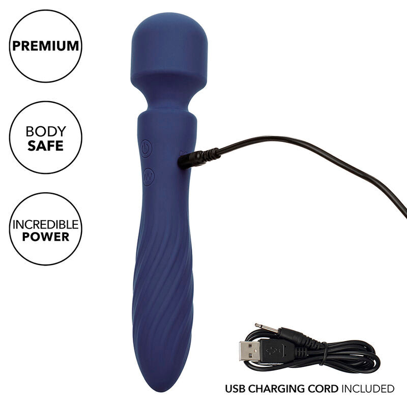 CALEXOTICS - CHARISMA MYSTIQUE MASSAGGIATORE DOPPIO MOTORE 12 FUNZIONI 20,5 CM X 4,5 CM VIOLA - CALEXOTICS | Lingerie Harness Boutique
