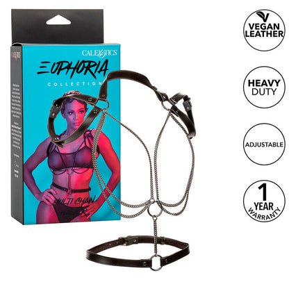 CALEXOTICS - EUPHORIA MULTICHAIN HALTER HARNESS PREMIUM - CALEXOTICS | Lingerie Harness Boutique